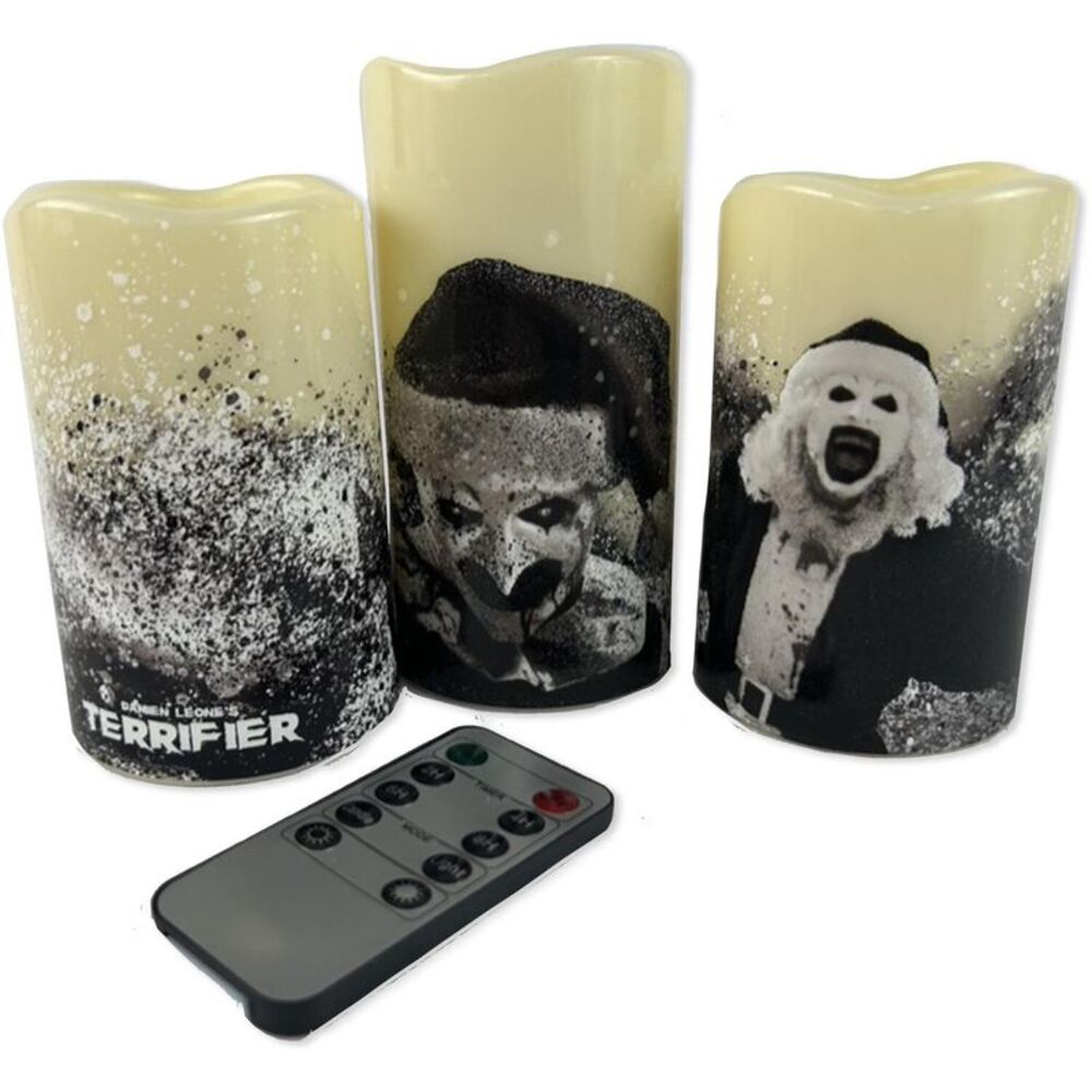 Terrifier - 3-Piece LED Flameless Candle Set with Remote Control COLLECTIBLES